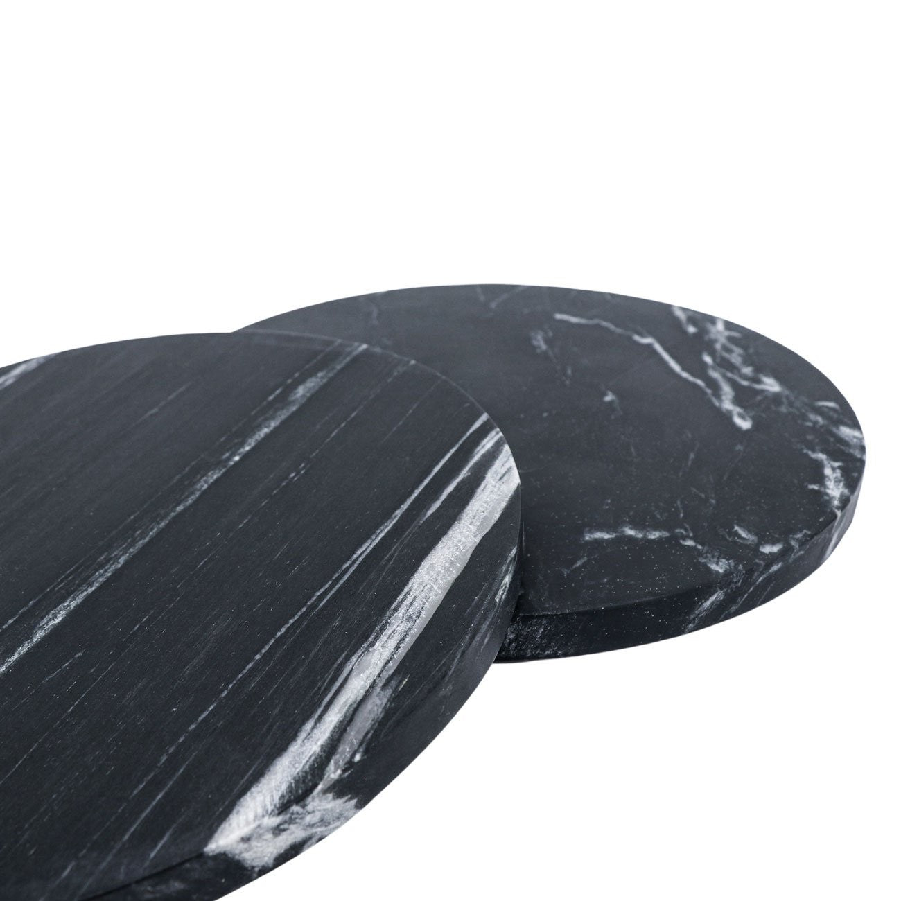 MARBLE CHARGER PLATE - BLACK