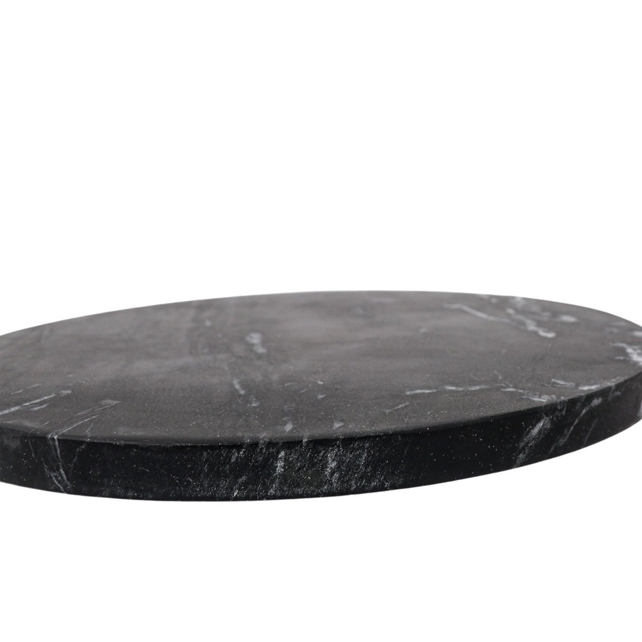 MARBLE CHARGER PLATE - BLACK