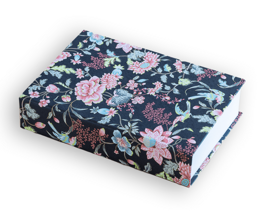 ORIENTAL FLORAL JOTTER PAD - BLACK