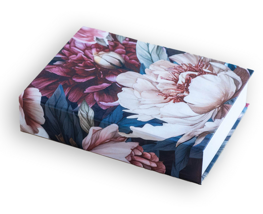 PEONIES JOTTER PAD - DARK