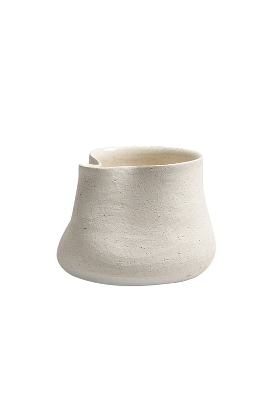 SANDFACE PINCHED CERAMIC POT