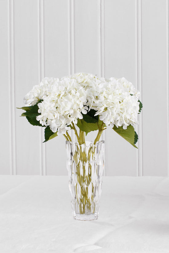 HYDRANGEA SHORT STEM - WHITE