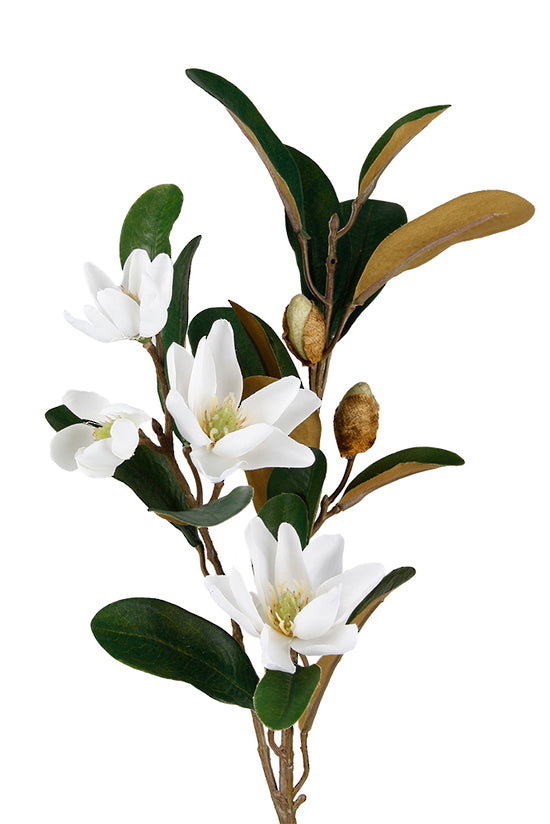 PEARL MAGNOLIA SPRAY - WHITE