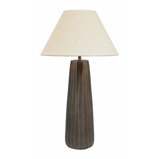 LUGGATE TAPERED LAMP BASE - ANTIQUE BRASS FINISH