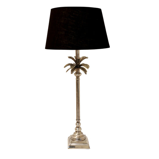 CARIBBEAN SQUARE LAMP BASE - CHAMPAGNE NICKEL