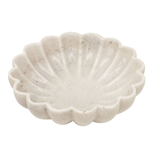 FLORA HAND-CARVED MAKRANA MARBLE BOWL