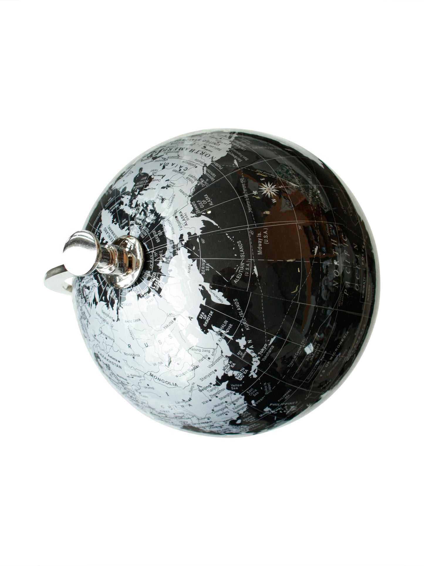 LAMINATED PAPER GLOBE ON ALUMINIUM STAND