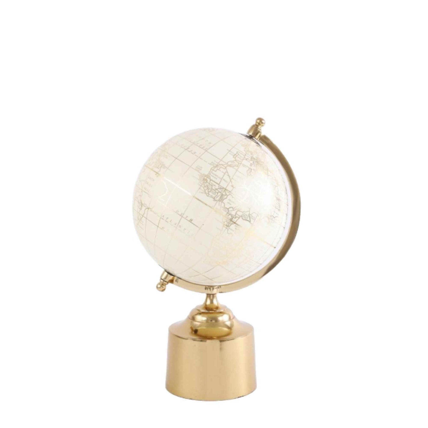 DECORATIVE GLOBE ON GOLD BASE