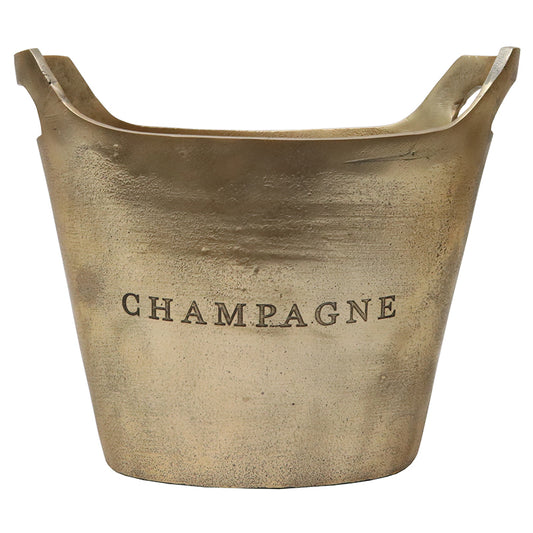 GOLD OVAL CHAMPAGNE BUCKET