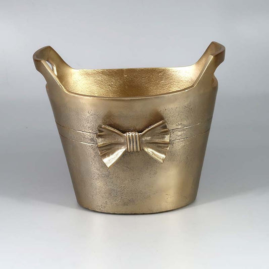 OVAL BOW CHAMPAGNE COOLER - GOLD