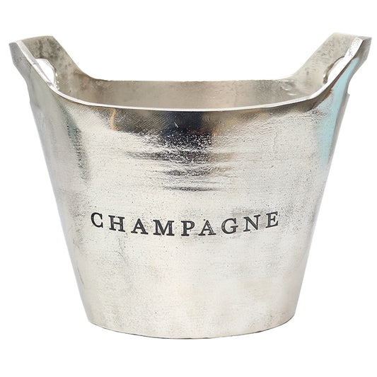 SILVER OVAL CHAMPAGNE BUCKET