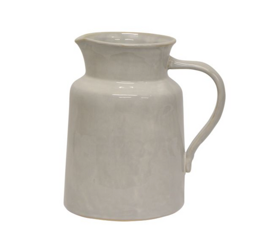 FRANCO RUSTIC WHITE PITCHER - LARGE