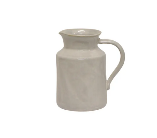 FRANCO RUSTIC WHITE PITCHER - SMALL