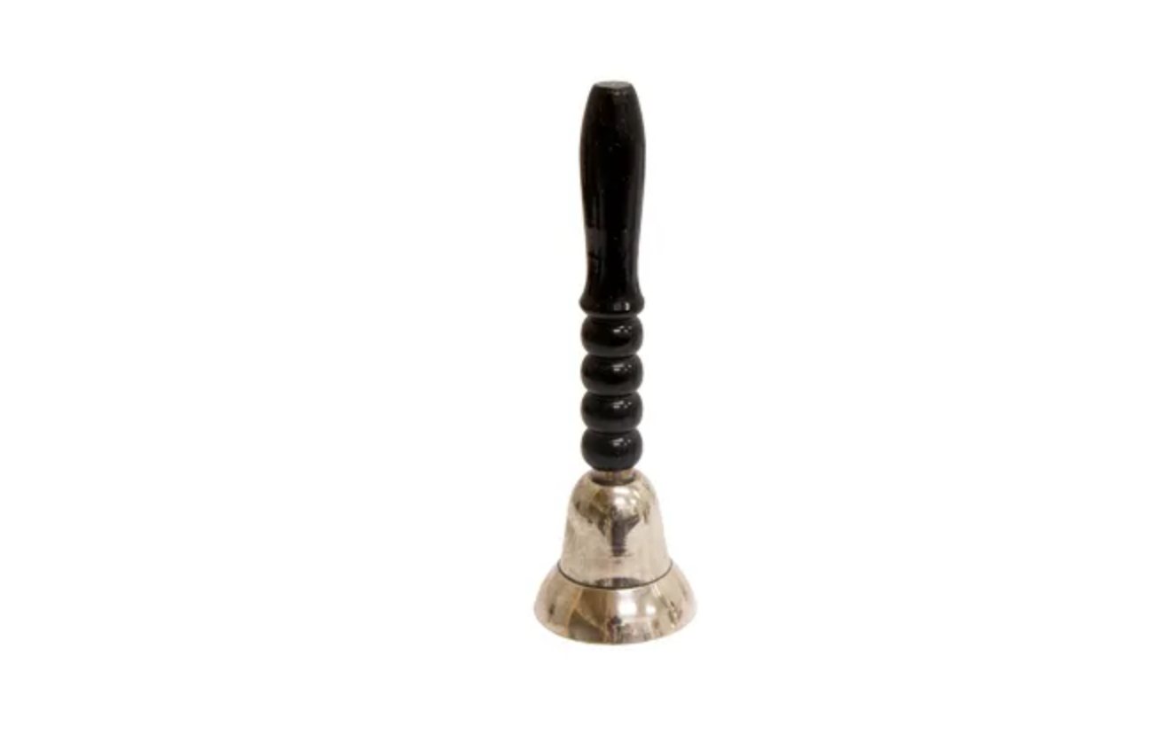 BLACK HANDLE METAL BELL