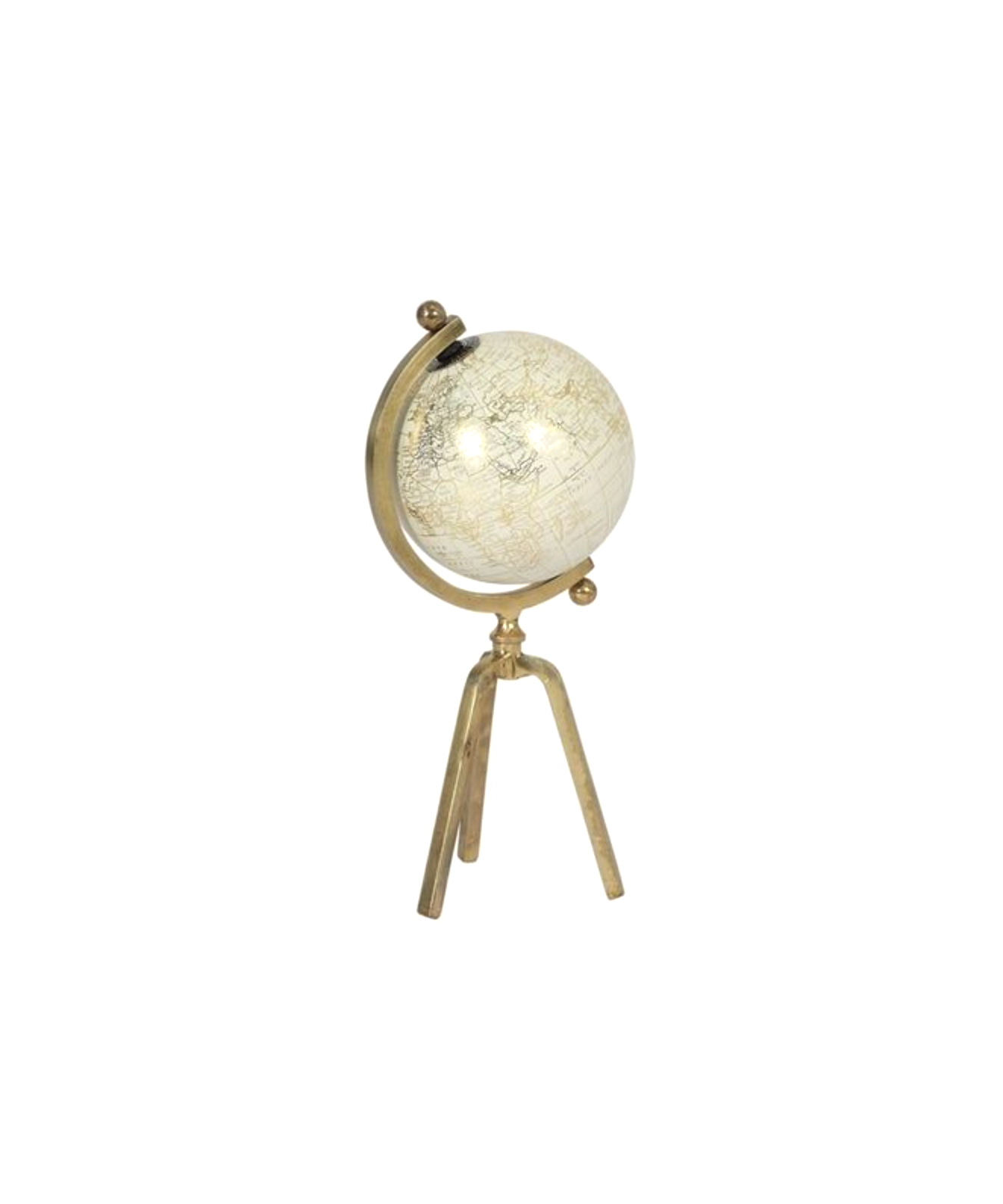 CREAM GOLD GLOBE - SMALL