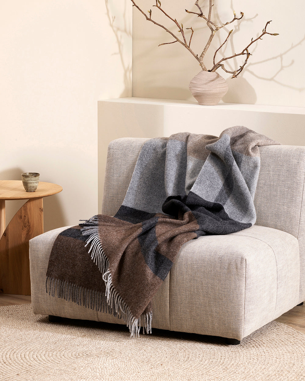 BRUNSWICK NZ WOOL THROW - BRACKEN