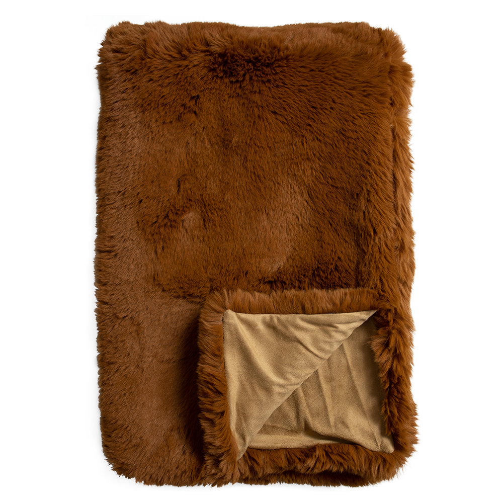 PELE SIENNA FAUX FUR THROW